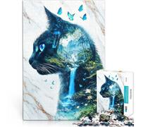 Puzzle da 1000 pezzi per adolescenti Fantasia felina Giocattoli per l'intrattenimento in famiglia Regalo di compleanno, regali, arte murale 50x70cm