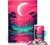 Puzzle da 1000 pezzi per adolescenti Fantasia Synthwave al Neon Vacanza a casa: uccidere il tempo Regalo di compleanno, regali, arte murale 75x50cm