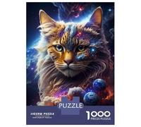 Puzzle Da 1000 Pezzi Per Adolescenti Fantastic Cat Puzzle Per Adulti Giochi Per Famiglie Regali Per Donne Aiuta L'esercizio Del Cervello 52x38cm/1000pcs