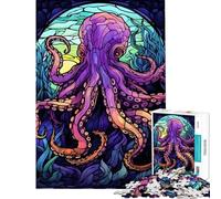 Puzzle da 1000 pezzi per adolescenti fantastico puzzle astratto con polpo per adulti gioco rompicapo per migliorare la memoria ideale per compleanni e Natale (dimensioni 38x52cm)