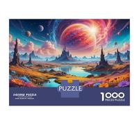 Puzzle Da 1000 Pezzi Per Adolescenti Fantasy Alien Landscape -1 Puzzle Per Adolescenti Gioco Rompicapo Regali Per Donne Attività Divertenti A Casa 52x38cm/1000pcs