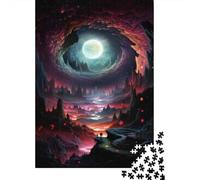 Puzzle Da 1000 Pezzi Per Adolescenti Fantasy Alien Landscape -4 Puzzle Per Adulti Antistress Giocattoli Migliorano La Memoria Ideale Come Regalo 52x38cm/1000pcs