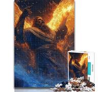 Puzzle da 1000 pezzi per adolescenti, fantasy, angelo e cavaliere, 1000 pezzi per adulti e adolescenti, lista dei desideri con Babbo Natale per età 14 anni, 50x75cm