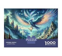 Puzzle Da 1000 Pezzi Per Adolescenti Fantasy Artwork Mythical Bird with Scroll Puzzle Per Adulti Giochi Rilassanti Regalo Di Compleanno Regali Per Amici E Familiari 52x38cm/1000pcs