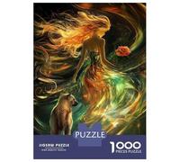 Puzzle Da 1000 Pezzi Per Adolescenti Fantasy Artwork with Wolf Adolescenti Puzzle Giochi Rilassanti Difficili Regali Difficili Per Amici E Familiari 70x50cm/1000pcs