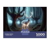 Puzzle Da 1000 Pezzi Per Adolescenti Fantasy Forest Deer Art Print-6 Puzzle Per Adulti Giocattoli Antistress Taglio Di Precisione Regali Di Natale E Compleanno 70x50cm/1000pcs