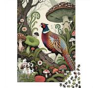 Puzzle Da 1000 Pezzi Per Adolescenti Fantasy Forest with Pheasant Puzzle Per Adulti Gioco Rompicapo Regalo Di Compleanno Aiuta Ad Allenare Il Cervello 38x26cm/1000pcs
