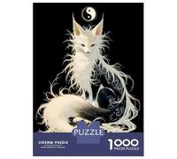 Puzzle Da 1000 Pezzi Per Adolescenti Fantasy Fox with Yin Yang Puzzle Gioco Rompicapo Ma Divertente E Umoristico Regali Unici Per Compleanno E Natale 38x26cm/1000pcs