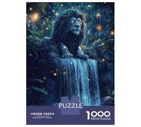 Puzzle Da 1000 Pezzi Per Adolescenti Fantasy Lion Waterfall Wall Art Print Puzzle Per Adolescenti Giocattoli Fai Da Te Analisi E Logica Per Compleanno, Natale 52x38cm/1000pcs