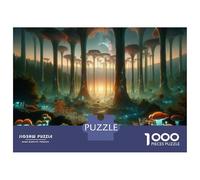 Puzzle Da 1000 Pezzi Per Adolescenti Fantasy Mushroom Forest-3 Puzzle Per Adulti Giochi Rilassanti Analisi E Logica Regali Unici Per Compleanni 38x26cm/1000pcs