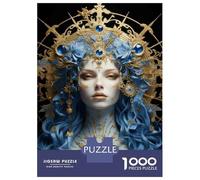 Puzzle Da 1000 Pezzi Per Adolescenti Fantasy Queen Headpiece Puzzle Per Adulti Gioco Per Famiglie Un'opera D'arte Regali Unici Per Compleanni E Occasioni Speciali 52x38cm/1000pcs