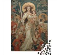 Puzzle Da 1000 Pezzi Per Adolescenti Fantasy Queen with Sword Puzzle Per Adulti Gioco Rompicapo Analisi E Logica Regalo Di Compleanno, Regali, 70x50cm/1000pcs