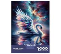 Puzzle Da 1000 Pezzi Per Adolescenti Fantasy Swan Wall Art Print Puzzle Per Adulti Giochi Rilassanti Ma Divertenti E Umoristici È Ideale Come Regalo 52x38cm/1000pcs