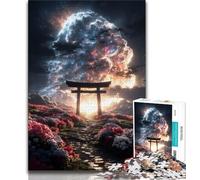 Puzzle da 1000 pezzi per adolescenti Fantasy Torii Gate puzzle per adolescenti giochi divertenti ogni pezzo è unico - gioco divertente per tutta la famiglia 26x38cm