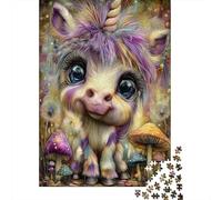 Puzzle Da 1000 Pezzi Per Adolescenti Fantasy Unicorn Forest Puzzle Per Adulti Giochi Rilassanti Taglio Di Precisione Regali Unici Per Compleanni E Occasioni Speciali 38x26cm/1000pcs