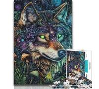 Puzzle da 1000 pezzi per adolescenti Fantasy Wolf, giochi divertenti per famiglie, attività divertenti a casa, regalo di compleanno, regali da viaggio 50x75cm