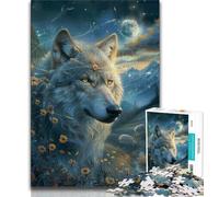 Puzzle da 1000 pezzi per adolescenti Fantasy Wolf, gioco educativo per famiglie, regali per amici e familiari per età 14 38x26cm