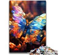 Puzzle da 1000 pezzi per adolescenti, farfalle colorate, aiutano il cervello a esercitare, giocattoli avvincenti per coltivare la pazienza, decorazione da parete 26x38cm