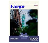 Puzzle Da 1000 Pezzi Per Adolescenti Fargo North Dakota Travel Art Puzzle Per Adolescenti Giochi Rilassanti Migliora La Memoria Regali Per Amici E Familiari 70x50cm/1000pcs