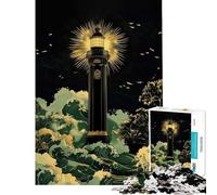 Puzzle da 1000 pezzi per adolescenti Faro dell'Eternità︰ Luce Guida nella Tempesta Attività divertenti a casa Decorazione perfetta Gioco rompicapo Adatto a persone dai 14 anni in su (38x52cm)