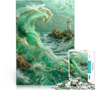 Puzzle da 1000 pezzi per adolescenti Faro di Kintsugi per il giocattolo di sfida del gioco educativo Giocattoli per la decorazione della casa 52x38cm