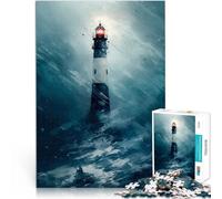 Puzzle da 1000 pezzi per adolescenti Faro di Red Eye Difficile da completare ma divertente e umoristico Collezione di artisti, Belle arti 52x38cm