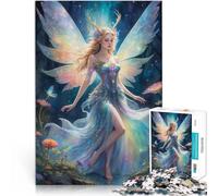 Puzzle da 1000 pezzi per adolescenti Fata dalle ali iridescenti Allena il tuo cervello e le tue mani è ideale come regalo per tutta la famiglia 38x26cm