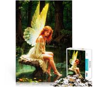Puzzle da 1000 pezzi per adolescenti Fata della foresta incantata Giochi divertenti Ogni pezzo è unico - Gioco divertente e stimolante per tutta la famiglia 52x38cm