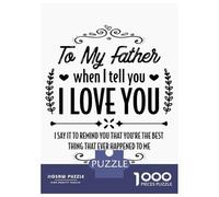 Puzzle Da 1000 Pezzi Per Adolescenti Father Best Thing Ever Puzzle Per Adulti Gioco Pratico Sfida Difficile Sfida Educativa 70x50cm/1000pcs