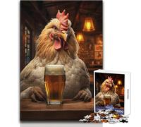 Puzzle da 1000 pezzi per adolescenti Feathered Cheers Rilassante Dolce Tempo Libero Inseguimento Fine Taglio Liscio Giocattolo Artigianale Dimensioni 38x26cm