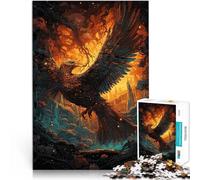 Puzzle da 1000 pezzi per adolescenti Fenice d'oro radiosa Sfida di gioco educativo giocattolo Migliorare l'amore tra le coppie 75x50cm