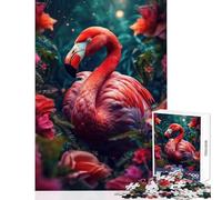 Puzzle da 1000 pezzi per adolescenti fenicottero nella giungla giocattoli per la decorazione della casa regali di Babbo Natale segreto gioco pratico aiuta a esercitare il cervello dimensioni 50x75cm