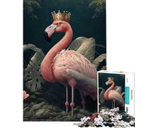 Puzzle da 1000 pezzi per adolescenti fenicottero rosa gioco per famiglie sfida di intelligenza giocattolo coinvolgente opera d'arte regalo attività per famiglie (dimensioni 38x26cm)