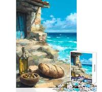 Puzzle da 1000 pezzi per adolescenti Festa mediterranea in riva al mare Giocattolo Decorazione da parete Regalo di compleanno Giochi rilassanti Migliorare l'amore tra coppie Dimensioni 50x75cm