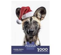 Puzzle Da 1000 Pezzi Per Adolescenti Festive African Wild Dog Portrait Puzzle Per Adulti Gioco Rompicapo Difficile Divertente Attività A Casa 70x50cm/1000pcs