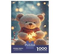 Puzzle Da 1000 Pezzi Per Adolescenti Festive Teddy Bear Magic Puzzle Per Adulti Giocattolo Antistress Migliora La Memoria Ottimo Regalo Per I Giocatori 70x50cm/1000pcs