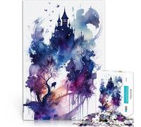 Puzzle da 1000 pezzi per adolescenti Fiaba oscura Difficile da completare ma divertente e umoristico Regalo di compleanno, regali, arte murale 75x50cm