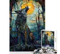 Puzzle da 1000 pezzi per adolescenti,fiabe,lupo,giocattoli antistress,regalo per compleanni,giochi rilassanti,ogni pezzo è unico - dimensioni 38x52cm