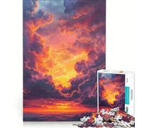 Puzzle da 1000 pezzi per adolescenti "Fiamme dell'orizzonte", gioco educativo, attività divertenti da fare in casa, per rafforzare l'amore tra le coppie 38x26cm
