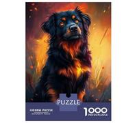 Puzzle Da 1000 Pezzi Per Adolescenti Fiery Canine Glow Puzzle Per Adulti Gioco Rompicapo Difficile Divertente Attività A Casa 52x38cm/1000pcs