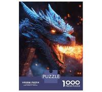 Puzzle Da 1000 Pezzi Per Adolescenti Fiery Dragon Portrait Puzzle Per Adulti Gioco Pratico Regali Per Donne Per Compleanno, Natale 38x26cm/1000pcs