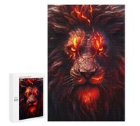 Puzzle da 1000 pezzi per adolescenti Fiery Lion Ritratto - 1 puzzle per adulti gioco di pensiero per addestramento della memoria interazione genitore-figlio 1000 pezzi