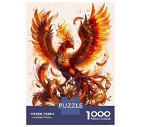 Puzzle Da 1000 Pezzi Per Adolescenti Fiery Phoenix in Flight Puzzle Per Adulti Giochi Rilassanti Perfetto Per Decorare E Fare Regali A Tutta La Famiglia 52x38cm/1000pcs