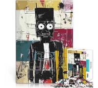 Puzzle da 1000 pezzi per adolescenti Figura Amish originale in nero Giocattoli antistress Decorazione murale Regali unici per compleanno e Natale 52x38cm