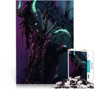 Puzzle da 1000 pezzi per adolescenti Figura demoniaca in luci al neon Sollievo dallo stress Migliorare l'amore tra le coppie 75x50cm