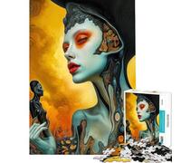 Puzzle da 1000 pezzi per adolescenti figura femminile surreale︰ L'Oracolo del Fuoco e della Carne Puzzle per adulti Gioco pratico Sfida difficile da completare (Dimensioni 38x52cm)