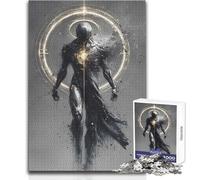 Puzzle da 1000 pezzi per adolescenti, figura futuristica con nucleo luminoso, ideale per attività ricreative e antistress, giocattolo artigianale con taglio ultra preciso, dimensioni 50x75cm