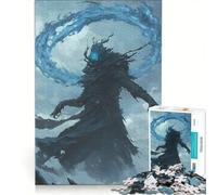 Puzzle da 1000 pezzi per adolescenti, figura scura, maestro dell'elemento acqua, gioco educativo, attività divertenti da fare in casa, rafforza l'amore tra le coppie 50x75cm