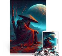 Puzzle da 1000 pezzi per adolescenti Figura solitaria in riva all'acqua apprendimento educativo Decorazioni e regali unici per la casa 38x26cm