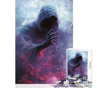 Puzzle da 1000 pezzi per adolescenti figura spettrale nel fumo giocattolo decorazione da parete regali di Babbo Natale segreto gioco impossibile decompressione intellettuale dimensioni 50x75cm